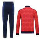 Conjunto Inglaterra Zíper Longo Vermelho