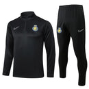 Conjunto Al Nassr Zíper Curto Treino Preto 2024/25