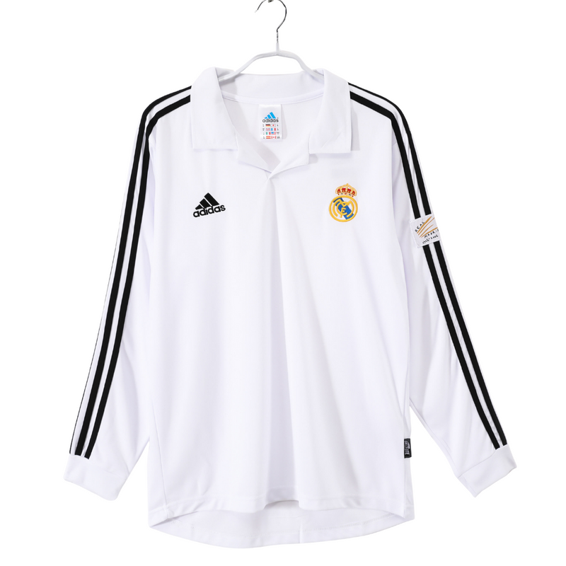 Camisa Retrô Real Madrid Manga Longa 2002/03 Home