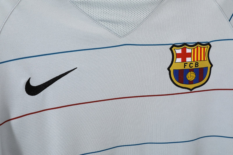Camisa Retrô Barcelona Manga Longa 2003/04 Away