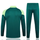 Conjunto Palmeiras Ziper Curto Treino Verde Escuro